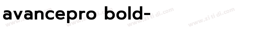 avancepro bold字体转换